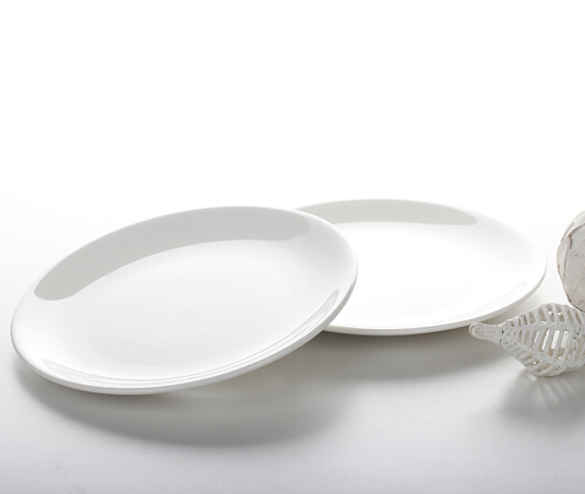  陶瓷餐具白瓷盘子(10英寸) 